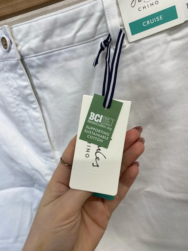 Lovely joules cruise white chino shorts UK 18 KN002