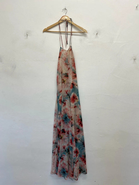 Zara Gorgeous Floral Boho Strappy Maxi Dress Size KN003
