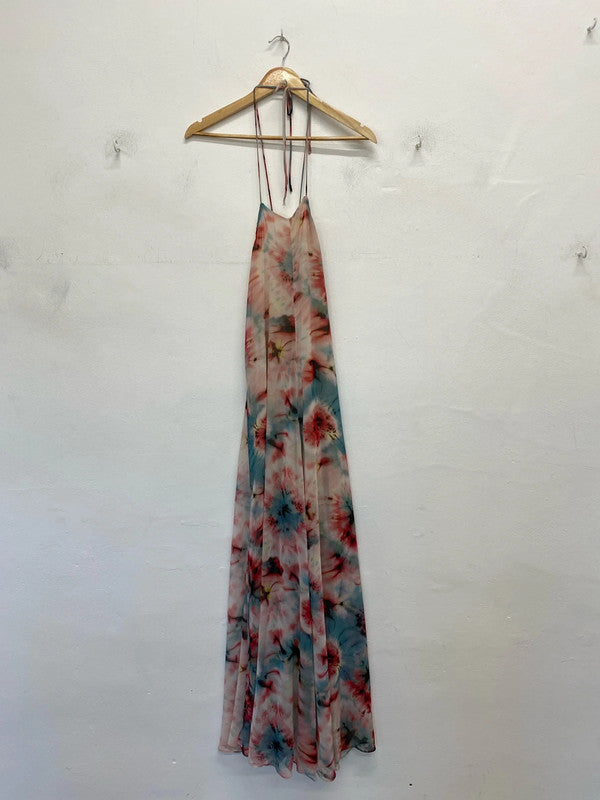 Zara Gorgeous Floral Boho Strappy Maxi Dress Size KN003
