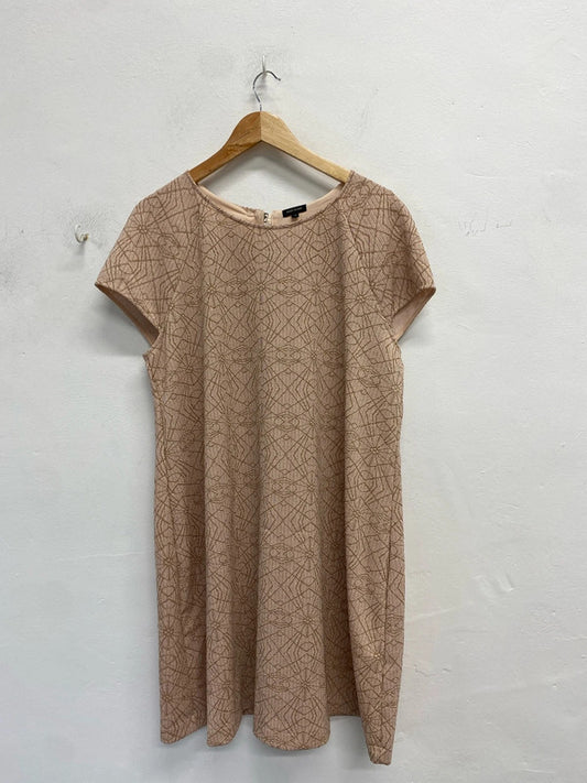 Lovely river island rose pattern sparkle shift dress UK 18 JB005