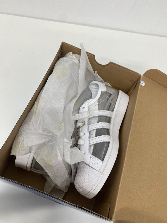 Adidas Superstar Transparent Trainers UK 4 LB002