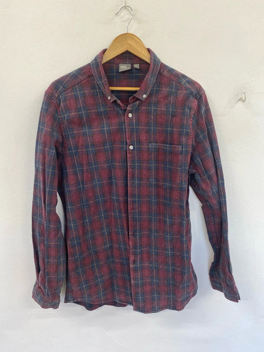 Classic ASOS men’s check shirt washed look XXL FE001