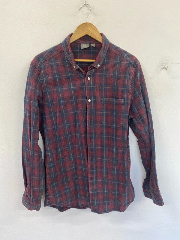 Classic ASOS men’s check shirt washed look XXL FE001