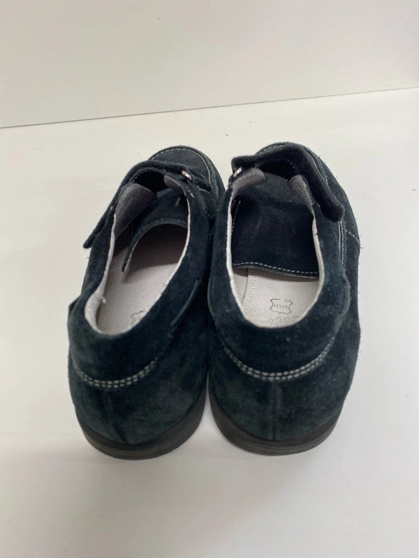 Fabulous Black suede school or smart shoes uk3 JS004