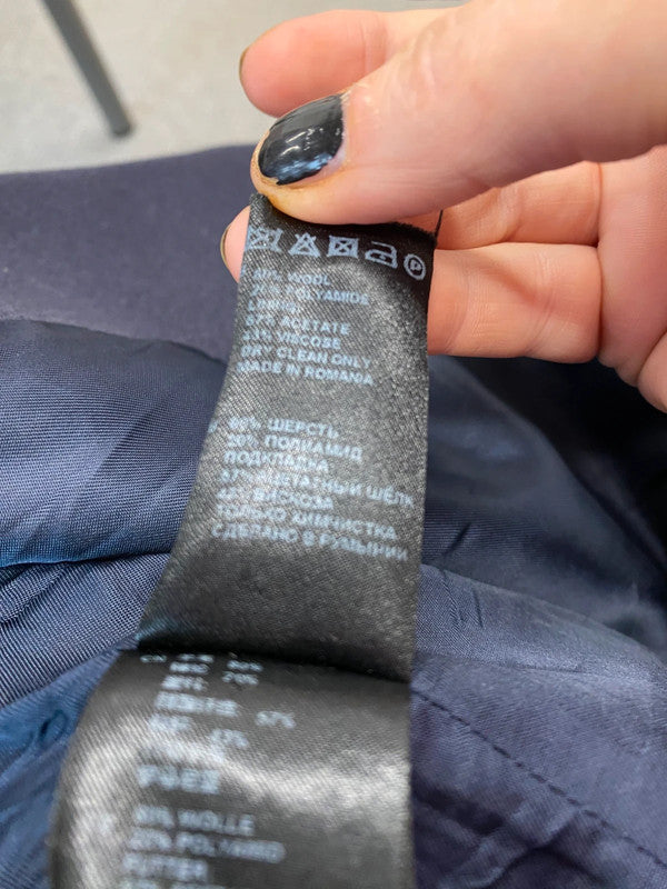 Fabulous Reiss Myla funnel neck wool blend overcoat UkL GJ001