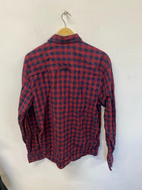 Fun and fabulous brakeburn check flannel shirt uk 12 KD001