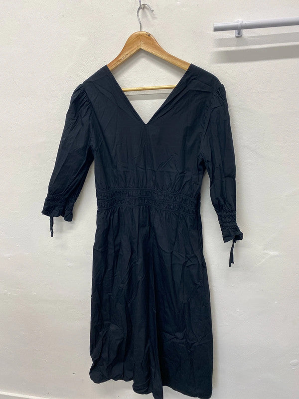 Fabulous lightweight summer black dress gypsy boho vibes Uk14 M&S LB005