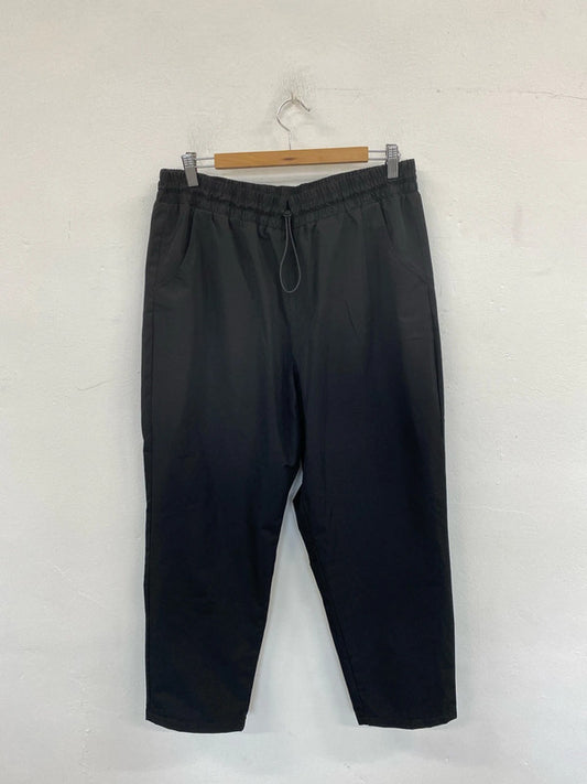 TU Stylish Black Wide Leg Trousers UK 18 LG004