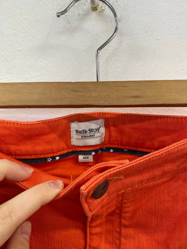 White Stuff Fabulous Dreamy Orange Jeans UK 20 KN002