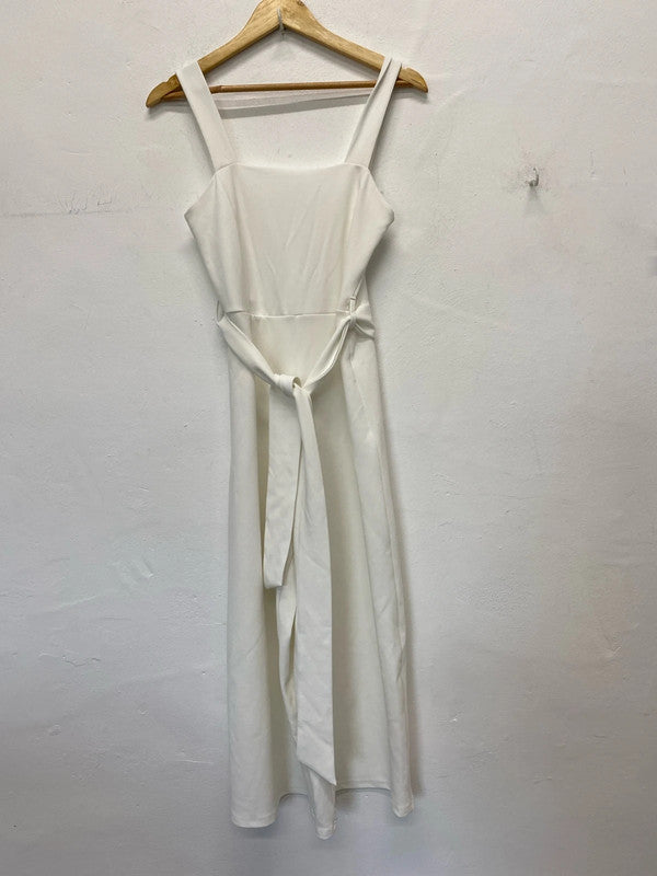 Fab New Look cropped jumpsuit ivory UkM occasions events MB001
