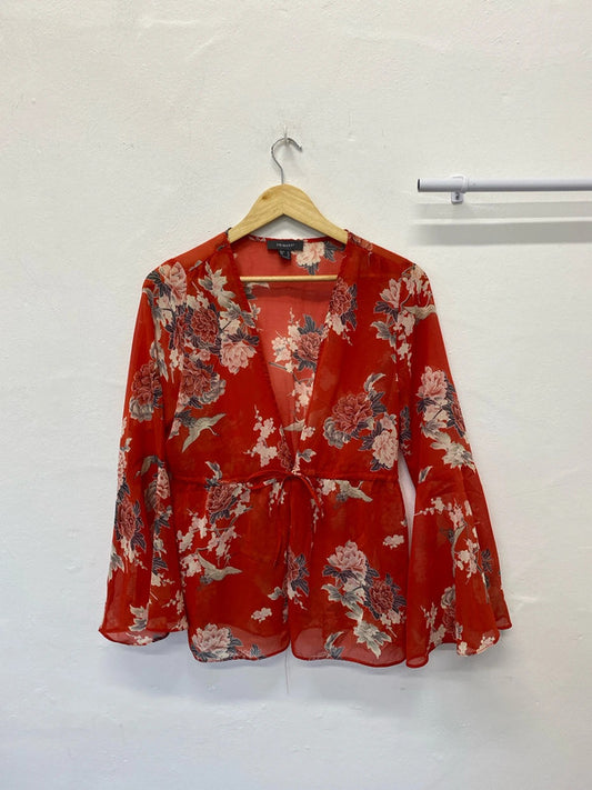 Fabulous Primark semi sheer kimono pool cover or party top Uk12 MB001