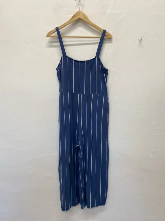 Fabulous Gap Striped soft blue dungarees Uk12 SS002