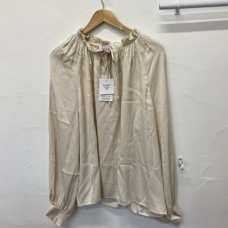 BNWT & Other Stories Victoriana Cream/Nude Shirt Champagne  UK14/16 UkL LW006