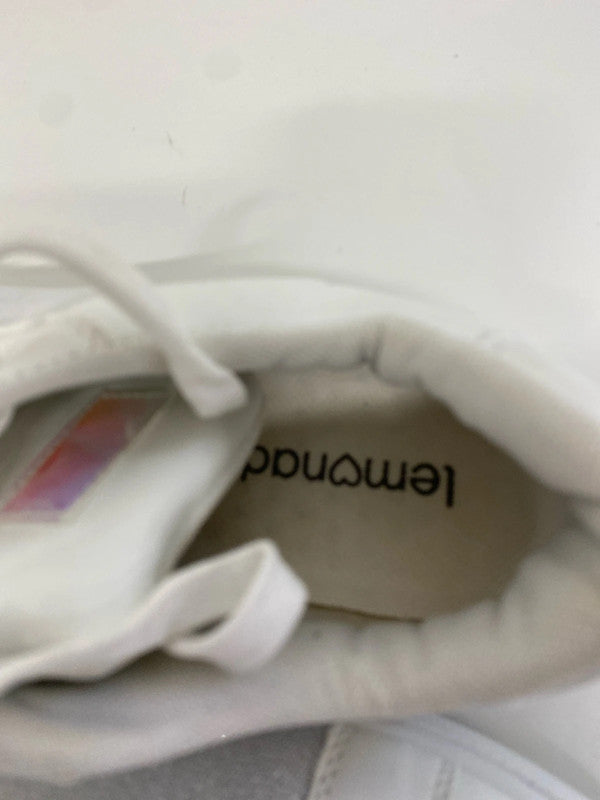 Fabulous Lemonade white sparkly trainers UK6 SG090