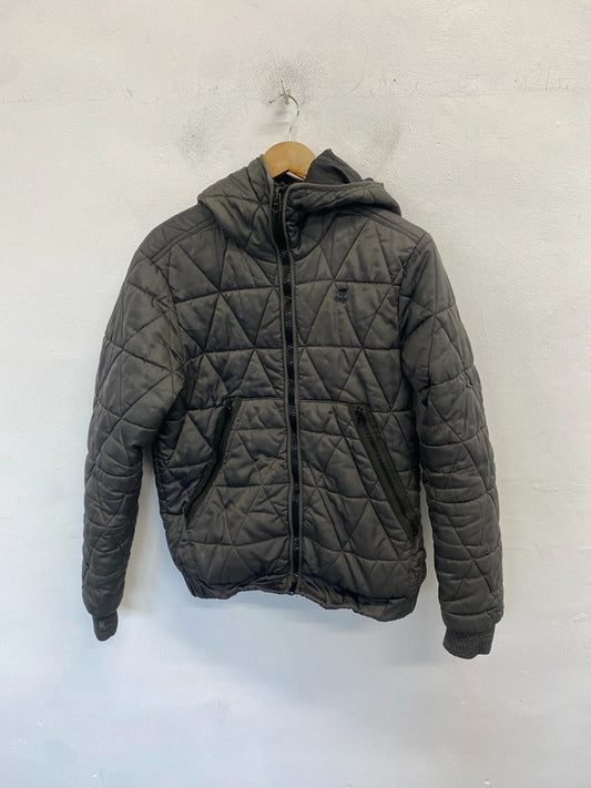 Fabulous men’s g star raw khaki quilted coat UK M DF002