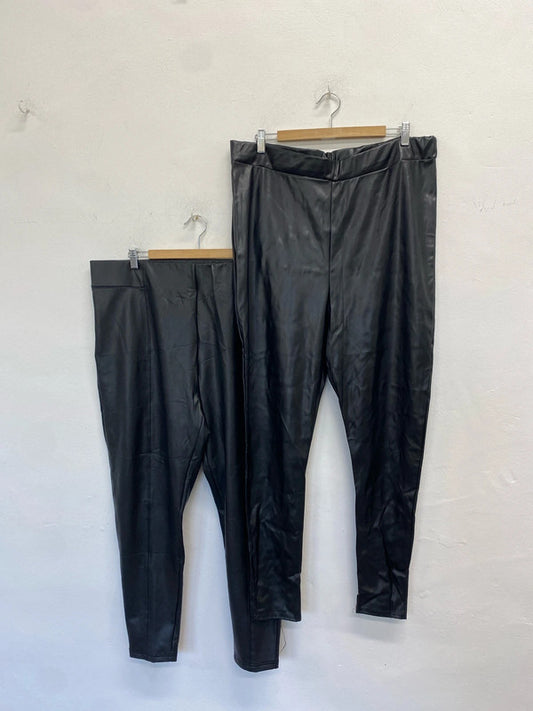 Lovely bundle 2 yours M&S faux leather legging bundle UK 22 RM002