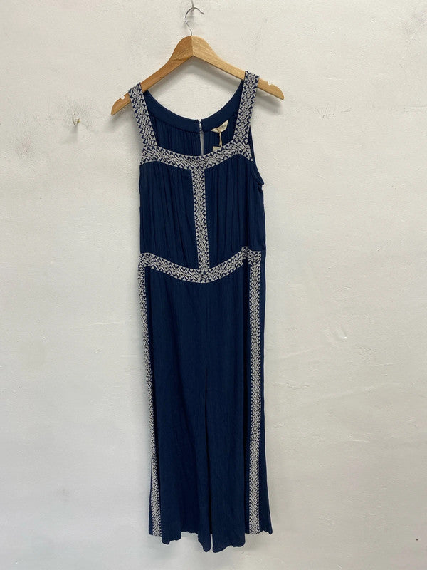 Lovely M&S navy beach jumpsuit UK 14 JB005