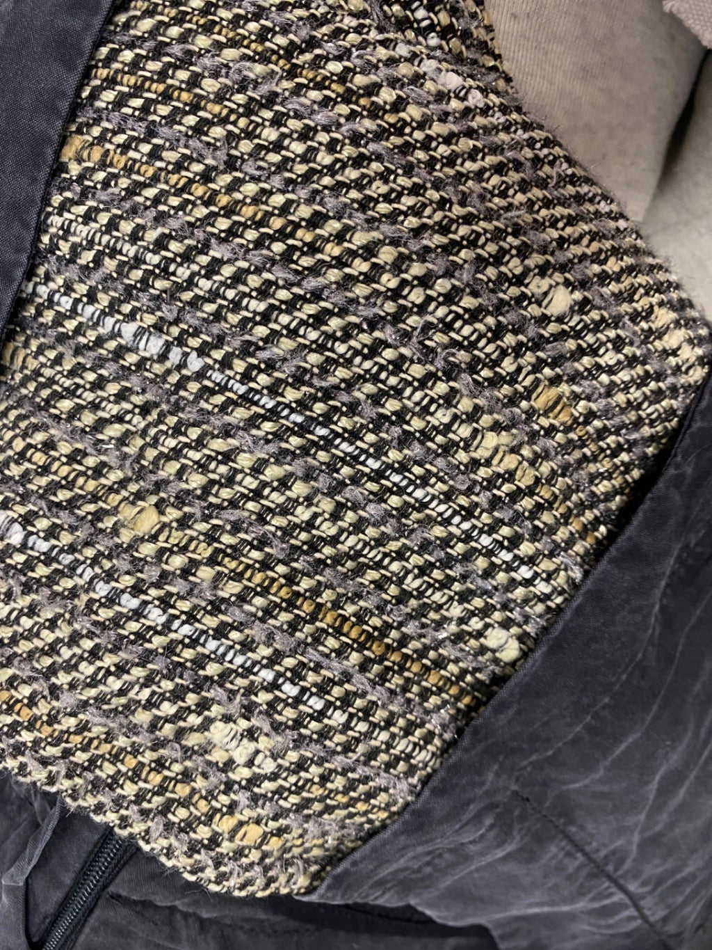 Stunning Chloé Mini Skirt UK 12 Black tweed formal SD553