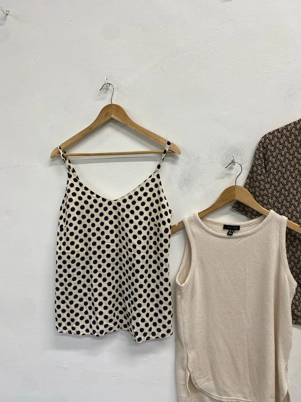 Lovely summer trio of cami and racer vests F&F new look UK 10 MB001