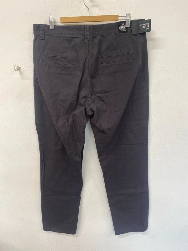 Skater style chino Cheap Monday 36 charcoal Neo trousers FE001