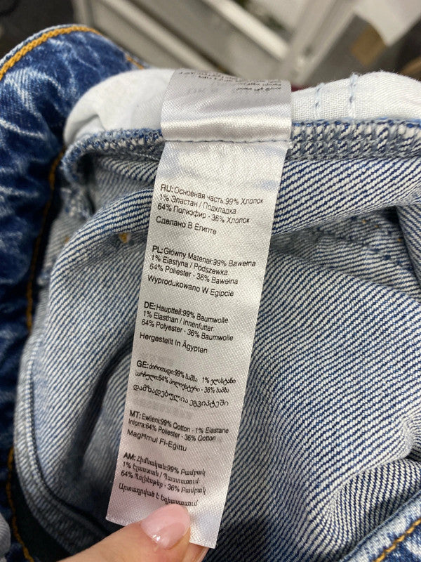 Lovely new look tori mom jeans blue UK 6 JS004