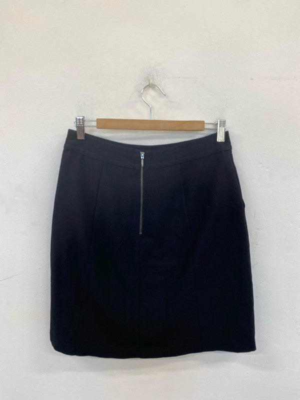 Next Chic Black Mini Skirt UK 8 CJ001