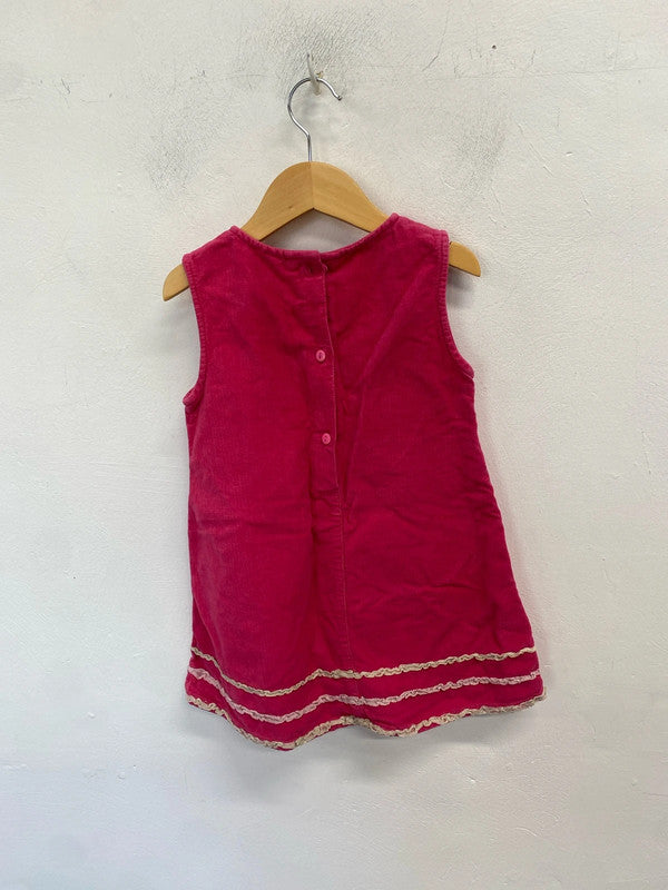 Stunning children’s girls beetlejuice pink dress floral uk 4 years EL001