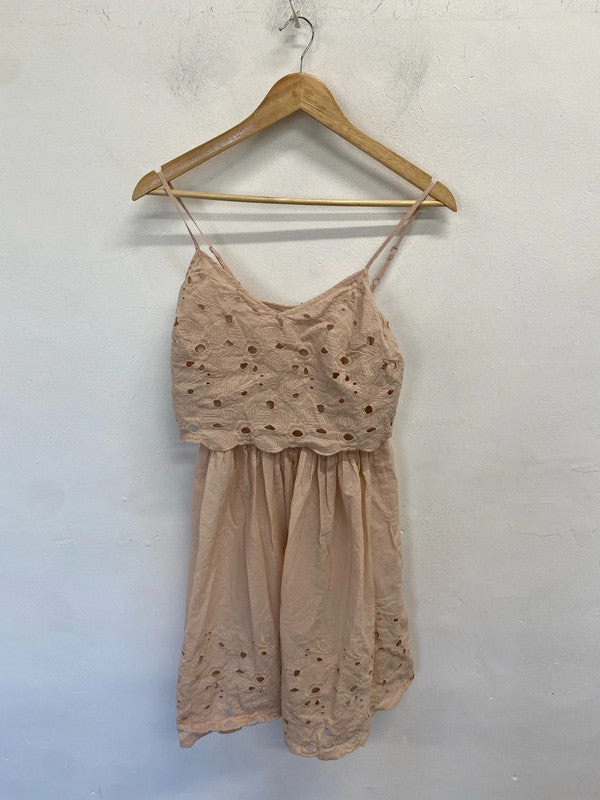 Gorgeous miss Selfridge pink summer smock dress UK 8 LK009