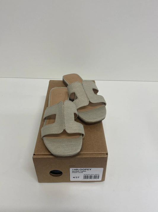 Dune London Stylish Neutral Hue Fabric Smart Slide Sandals UK 4 AE001