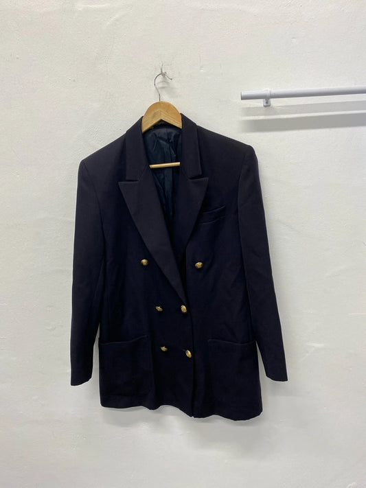 Fabulous Classic 1990’s Navy longline blazer Uk12 MM005