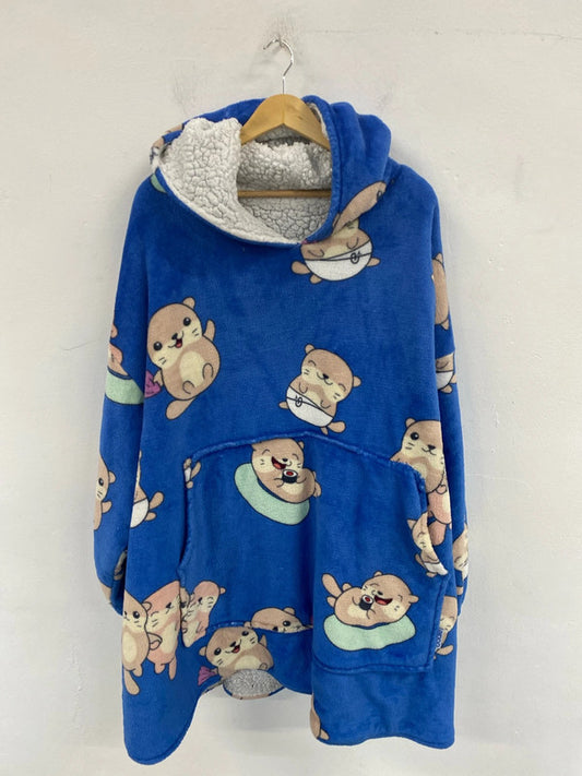 The Oodie Adorable Blue Otters Oodie One Size SR006