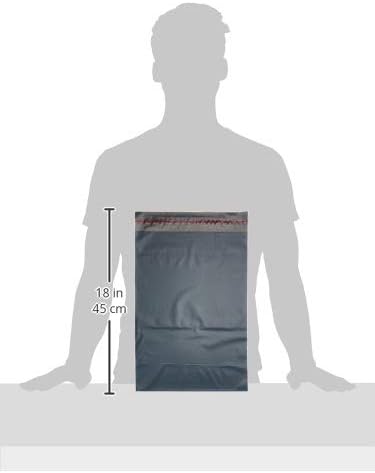Triplast 12 x 16-Inch Plastic Mailing Postal Bag - Grey (Pack of 100)