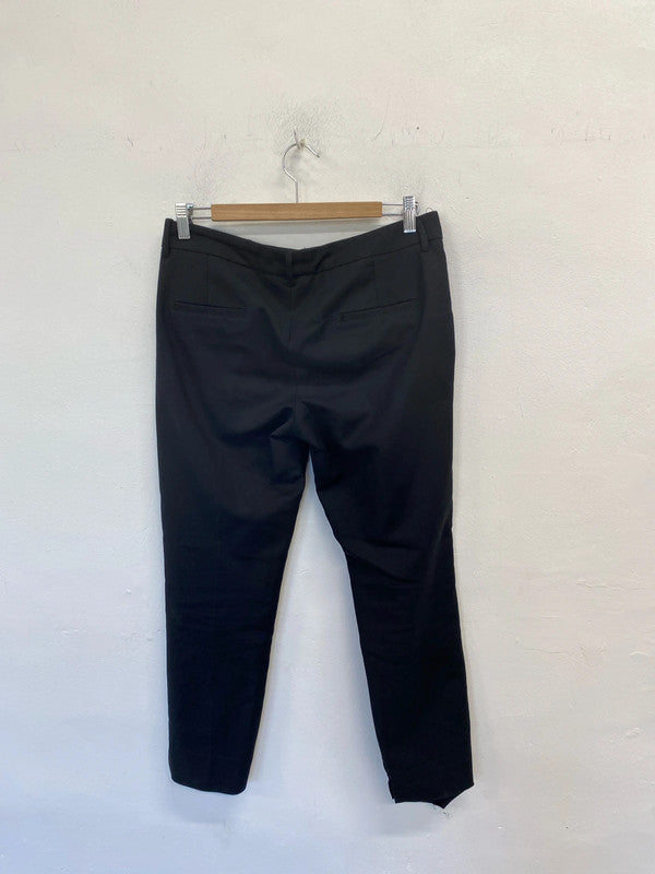 Lovely zara tailored black office trousers UK M JB001