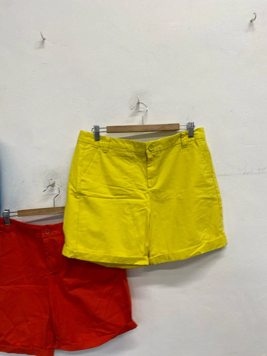 Lovely trio of gap coloured boyfriend shorts UK 12 #8 NN001