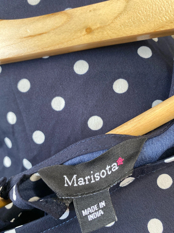 Fabulous Spotty tunic navy & White from Marisota Uk20 IM001