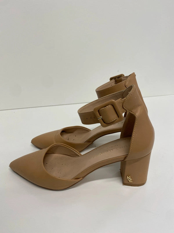 Fabulous Kurt Geiger Nude heels with ankle straps Uk4 SS002