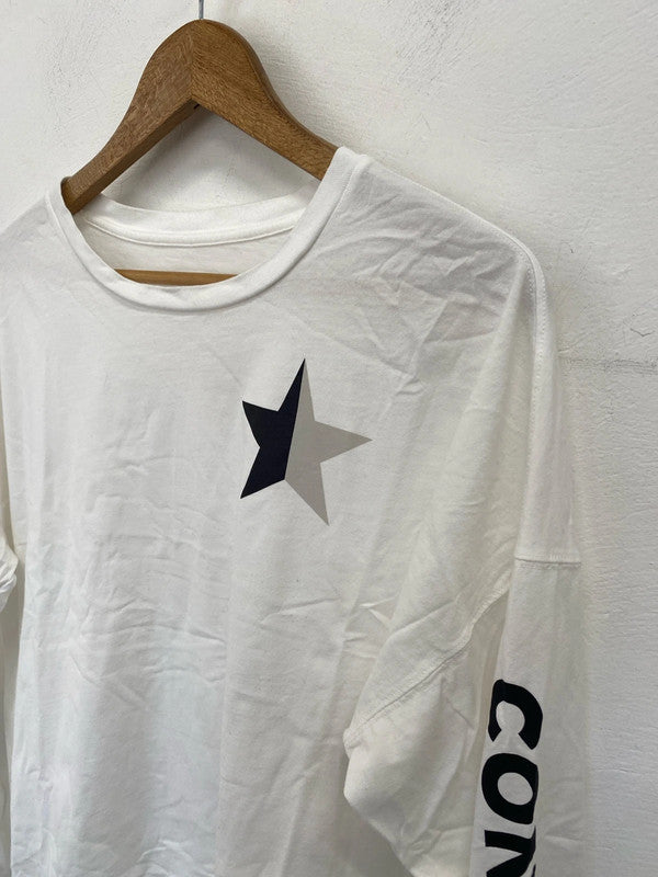 Classic Cons Converse white long sleeve skater tee L GW001