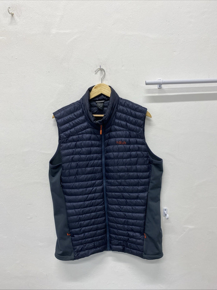 RAB Gilet Mens Extra Large Grey Cirrus Flex 2.0 Vest Puffer Pertex UkL AO001