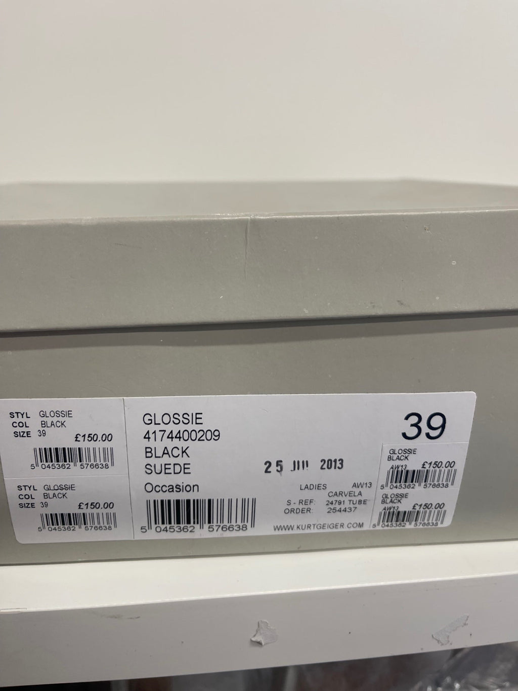 Stunning Carvela by Kurt Geiger super high sexy Heels Uk6 Black PP546