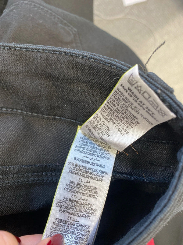 Gorgeous duo of Jeggings M&Co black burgundy UK 10 SW001