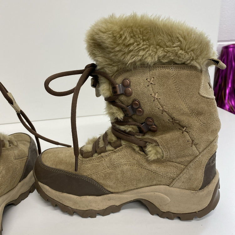 Hi Tec St Moritz 200 Boots Women Uk 4 Suede Beige  THERMO MM005