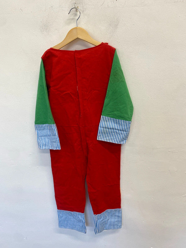 Lovely children’s clown costume vintage measured sizing EL001
