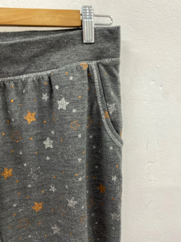 Fabulous TU grey star pyjama jogger bottoms Uk16!KS003