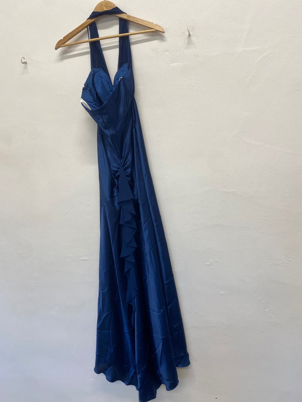 Stunning Betsy & adam Midi Dress formal ball UK 8 Navy PP546
