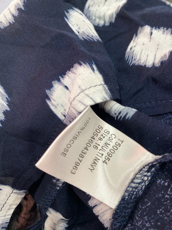 Fabulous flare sleeve spotted gypsy top Uk16 IM001