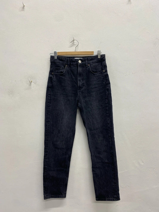 Lovely Zara jeans black straight leg UK 6 YTH01