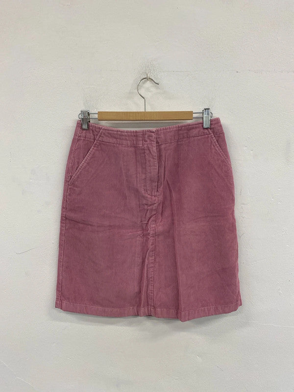 Boden Fabulous Pink Corduroy Mini Skirt UK 12 MM005