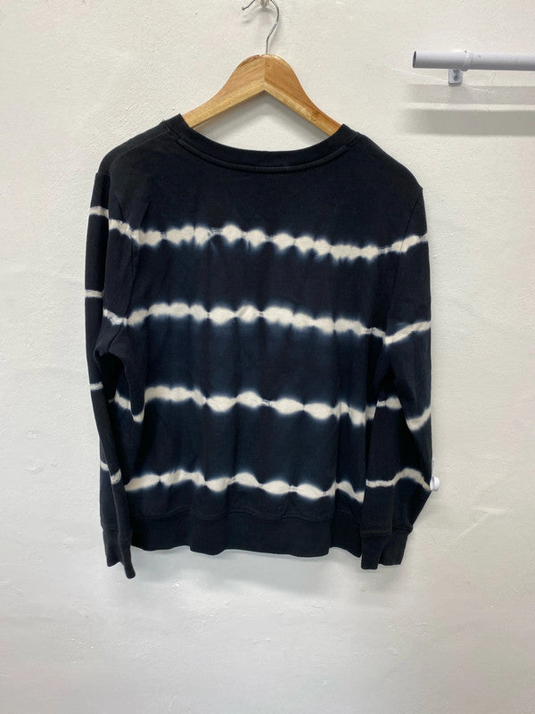 Fabulous M&S sweatshirt tie dye Uk16 black & white JB001