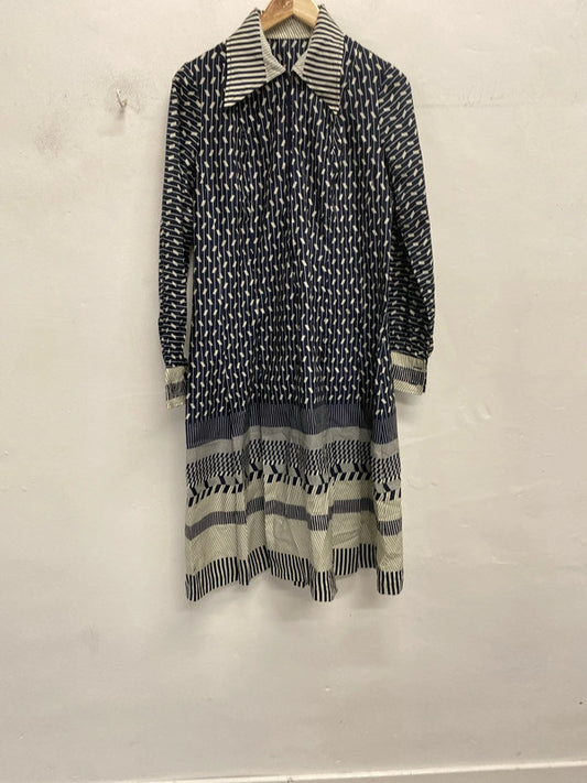 Fabulous Vintage 1960’s geometric midi dress Uk10/12 EC003