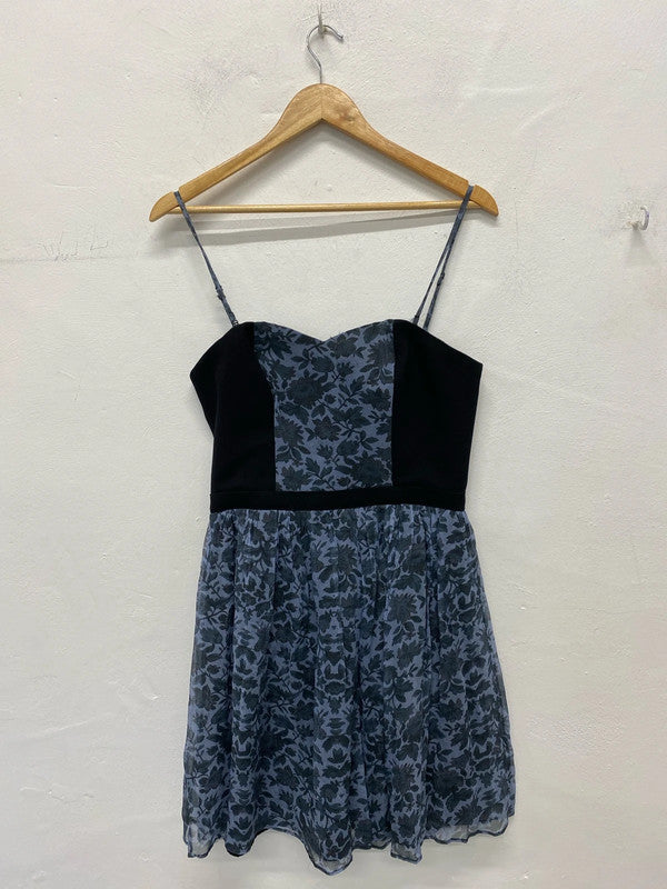 Fabulous Y2K Naf Naf silk blend dress Uk12 party fun JB003